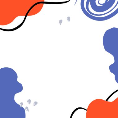 Vektör Meydanı Arkaplanı, Memphis Tarzı, Mavi, Yeşil, Kahverengi, Siyah