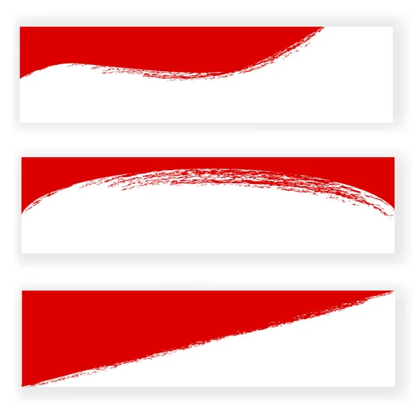 Vector Variante Template Scribble Red Crayon Bandeira Branca Para Indonésia — Vetor de Stock