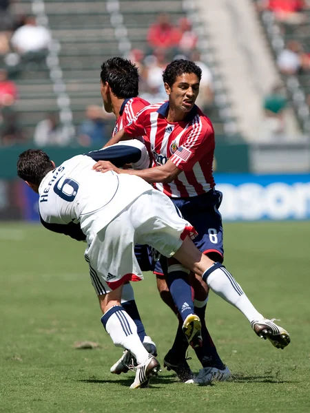 Chivas usa vs new england revolution mecz — Zdjęcie stockowe