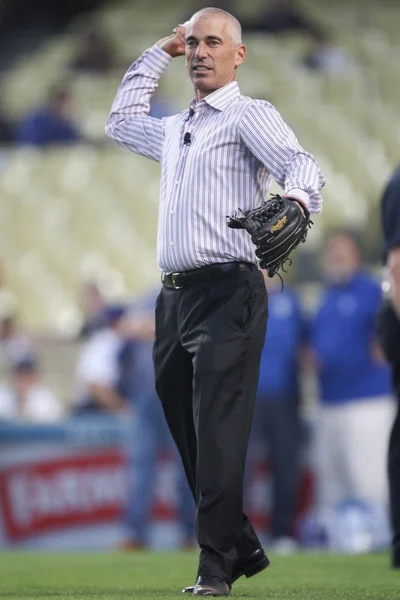 The MLB Rockies vs. Dodgers game — Stock Photo, Image