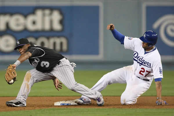 Die mlb rockies vs Schwarzfahrer Spiel — Stockfoto