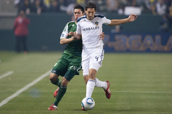 MLS game between the Portland Timbers and the Los Angeles Galaxy — Stock Photo, Image