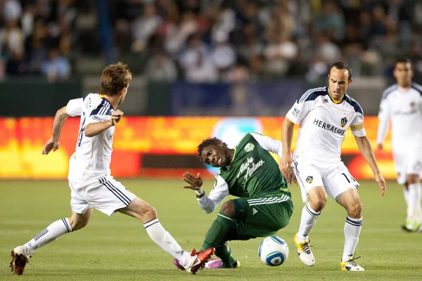 MLS juego entre los Portland Timbers y el Los Angeles Galaxy — Foto de Stock
