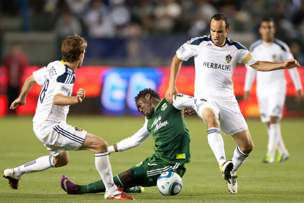 MLS gra między los angeles galaxy i portland timbers — Zdjęcie stockowe