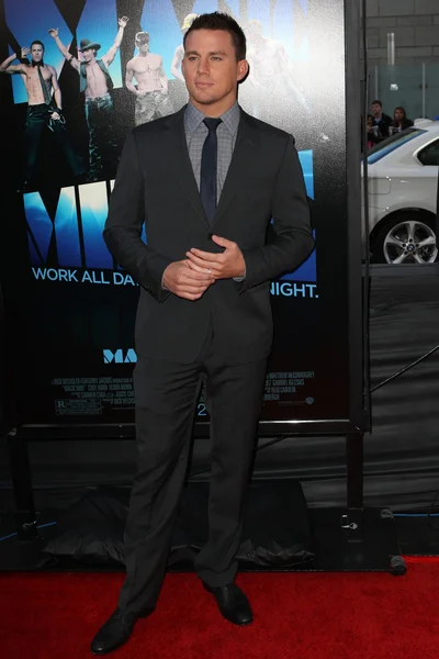 Channing Tatum llega al estreno de Warner Bros —  Fotos de Stock