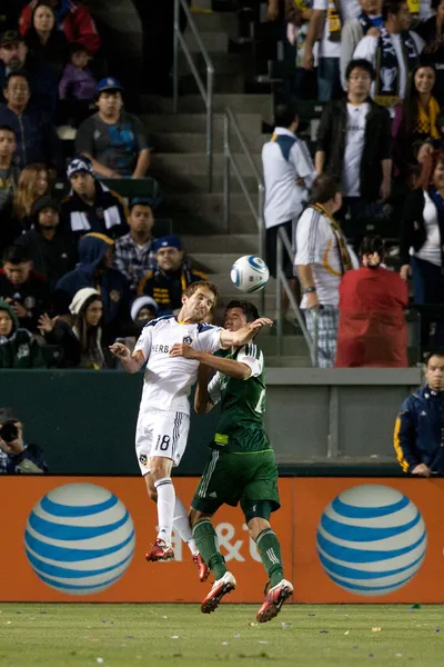 Portland timbers ve los angeles galaxy arasında MLS oyunu Stok Fotoğraf