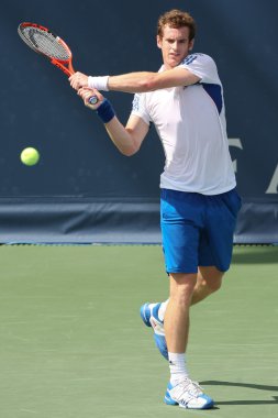 Andy Murray Büyük Britanya'nın ve Sam Querrey (resim) ABD final maçı 2010 çiftçiler Classic adlı oyun