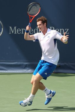 Andy Murray Büyük Britanya'nın ve Sam Querrey (resim) ABD final maçı 2010 çiftçiler Classic adlı oyun