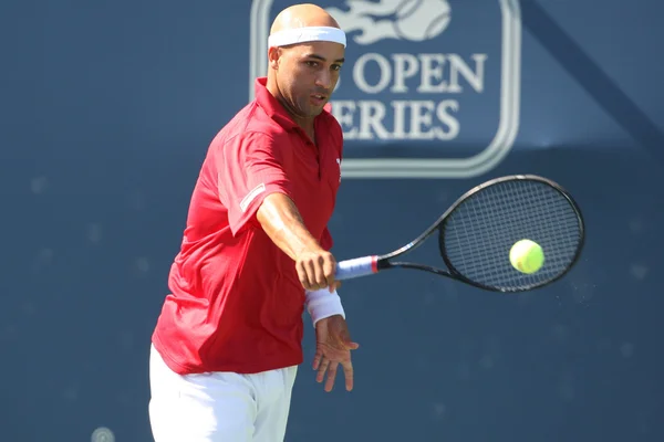 Leonardo Mayer and James Blake play a match — Stock Photo, Image