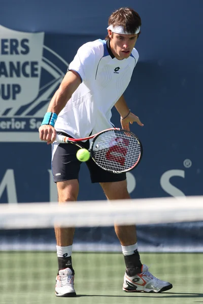 Leonardo Mayer and James Blake play a match — Stock Photo, Image