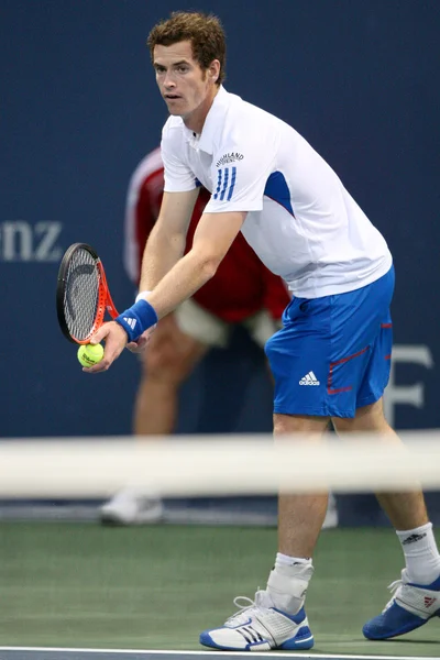 Andy Murray e Tim Smyczek giocano una partita — Foto Stock