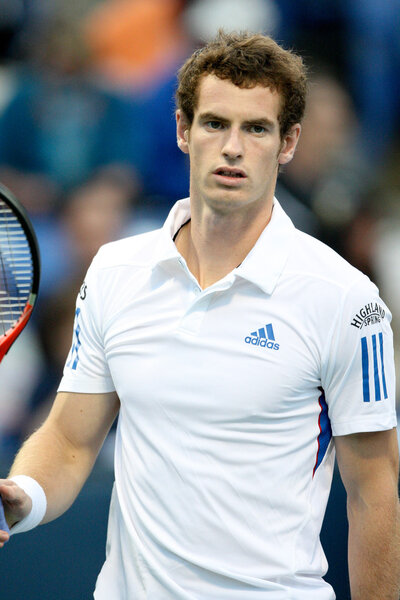 Andy Murray and Tim Smyczek play a match