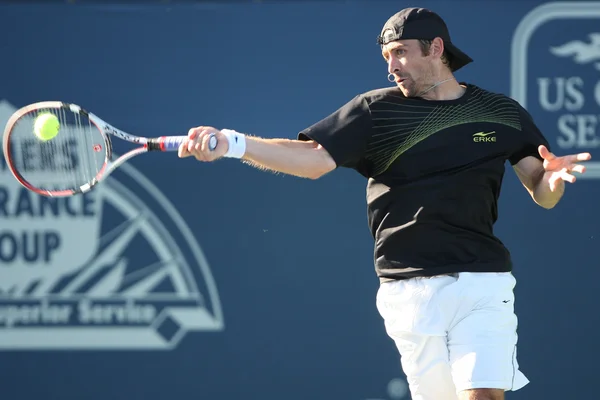 Benjamin becker i james blake rozegrania meczu — Zdjęcie stockowe