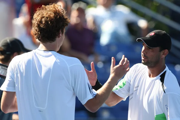 Benjamin Becker and James Blake play a match — Stock Photo, Image