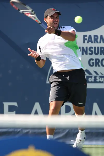 Alejandro Falla e Erenests Gulbis jogam uma partida — Fotografia de Stock