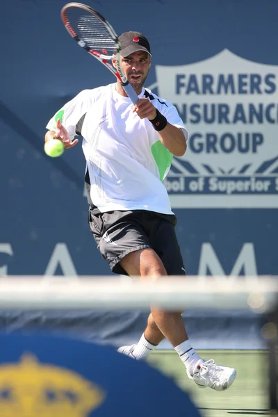 Alejandro Falla e Erenests Gulbis jogam uma partida — Fotografia de Stock