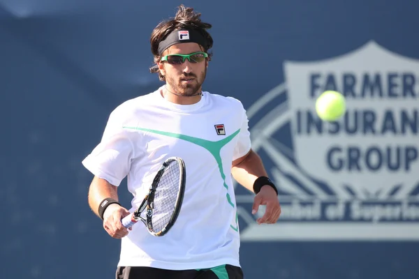 Janko Tipsarevic og Sam Querrey spiller en kamp - Stock-foto