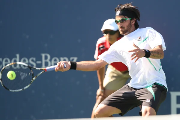 Janko Tipsarević en sam querrey spelen een wedstrijd — Stockfoto