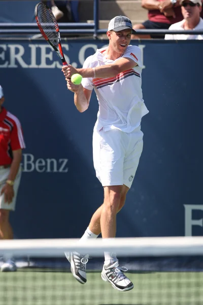 Janko tipsarevic och sam querrey spela en match — Stockfoto