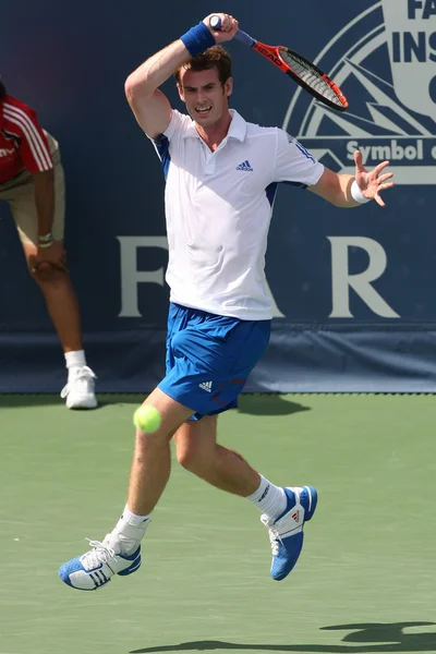 Andy Murray av Storbritannien och Sam Querrey i Usa (bilden) spelar sista matchen 2010 jordbrukare Classic — Stockfoto