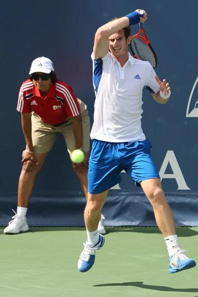 Andy Murray de Gran Bretaña y Sam Querrey de EE.UU. (en la foto) juegan el partido final en el 2010 Farmers Classic —  Fotos de Stock