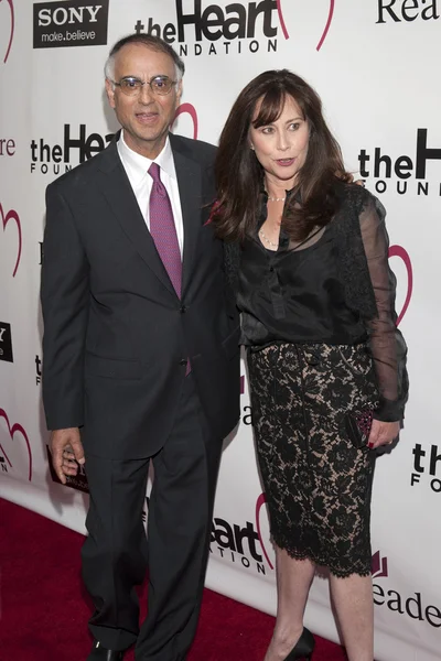 P.K. Shah and Kimberly Shah arrive at the Heart Foundation Gala at the Hollywood Palladium — Stock Photo, Image