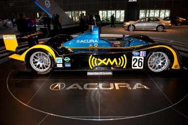 Acura Amerikan le mans yarış arabası auto Show'da sergilenen Powered by.
