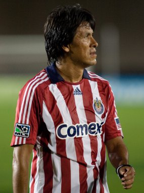 İlk yarı maç sırasında Claudio suarez