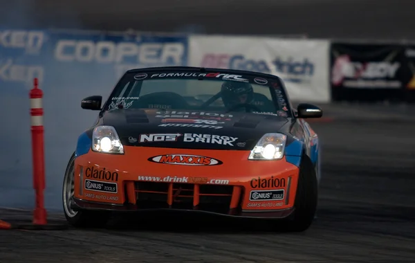 Chris Forsberg competes at Toyota Speedway during Formula Drift — Stock Photo, Image