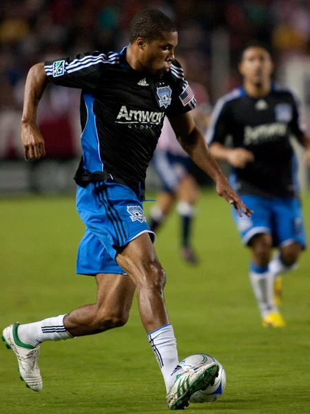 Ryan Johnson in action during the Chivas USA vs. San Jose Earthquakes match