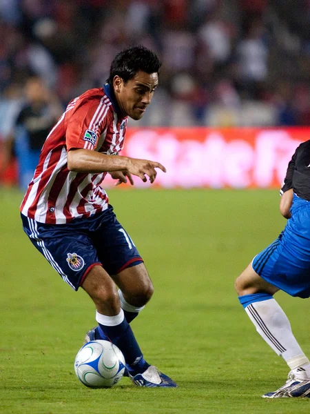 Jesus Padilla em ação durante a partida Chivas USA vs. San Jose Earthquakes — Fotografia de Stock