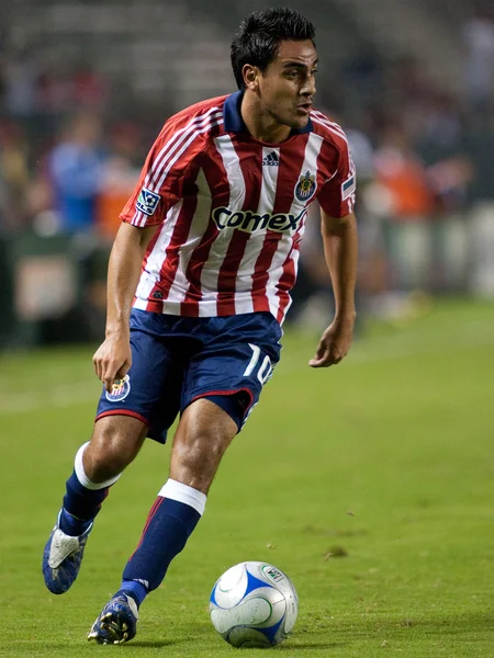 Jesus Padilla em ação durante a partida Chivas USA vs. San Jose Earthquakes — Fotografia de Stock