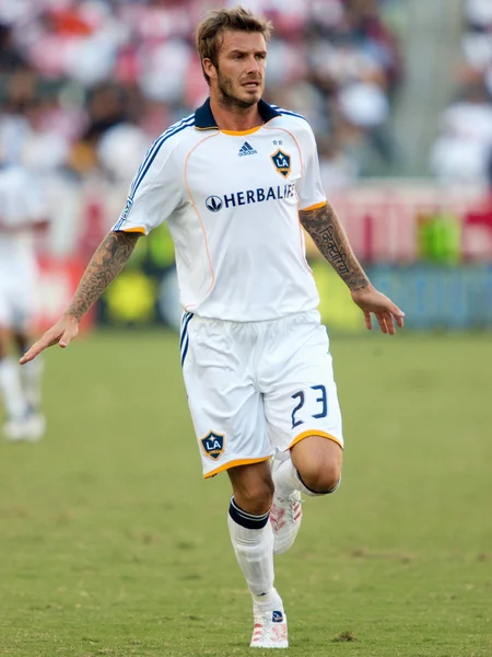 David Beckham en acción durante el partido de semifinales de la MLS —  Fotos de Stock