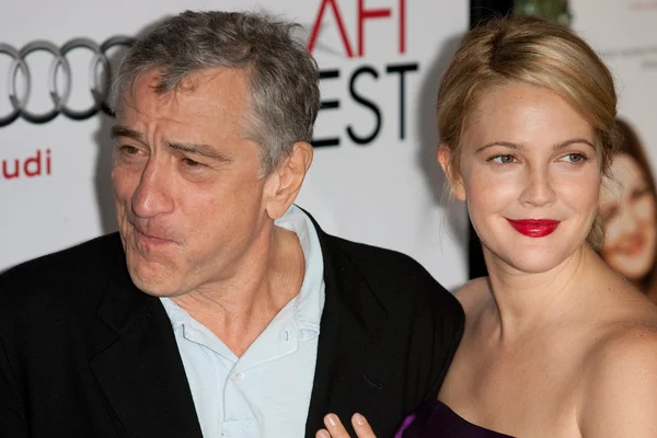 Robert De Niro dan Drew Barrymore menghadiri premier film — Stok Foto