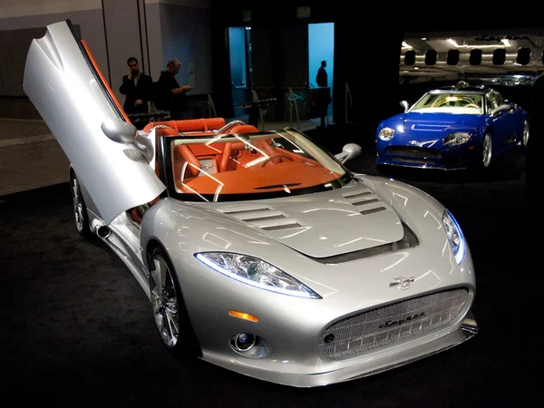 Spyker C8 Aileron Spyder on display at the Auto Show — Stock Photo, Image