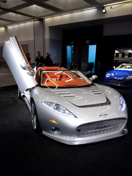 Spyker c8 aileron spyder na displeji na auto show — Stock fotografie