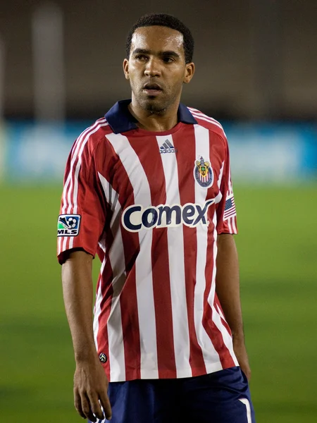 Maykel Galindo no intervalo durante a partida — Fotografia de Stock