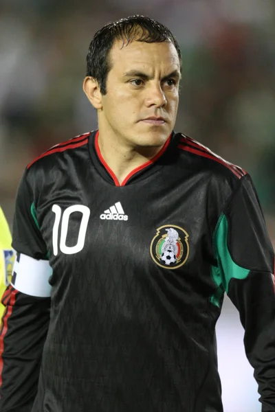 Cuauhtemoc Blanco before the start of the game — Stock Photo, Image