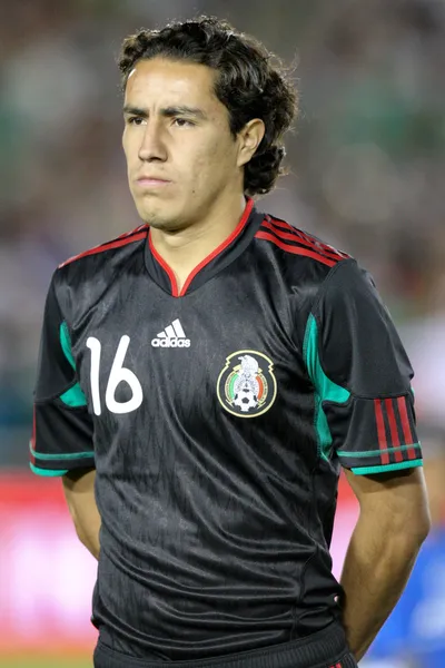 Efrain Juarez before the start of the game — Stock Photo, Image