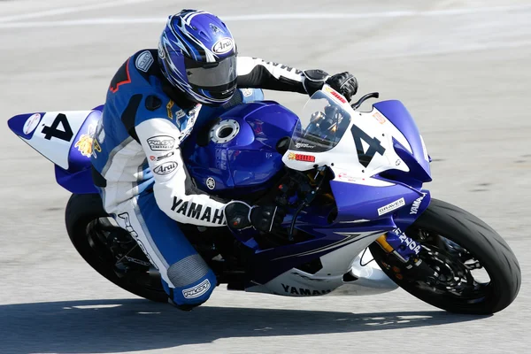 Clinton Venditore cavalca la sua Yamaha YZF-R6 — Foto Stock