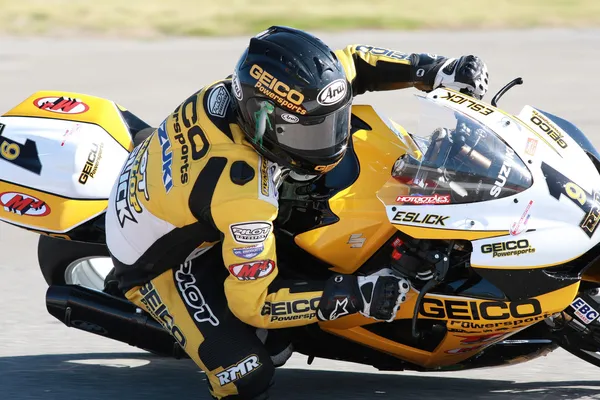 Danny Eslick monta seu Suzuki GSX-R600 — Fotografia de Stock