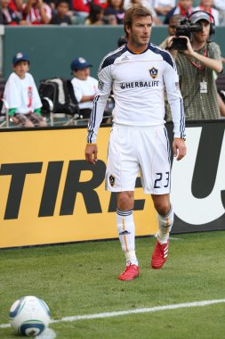 oyun sırasında David beckham