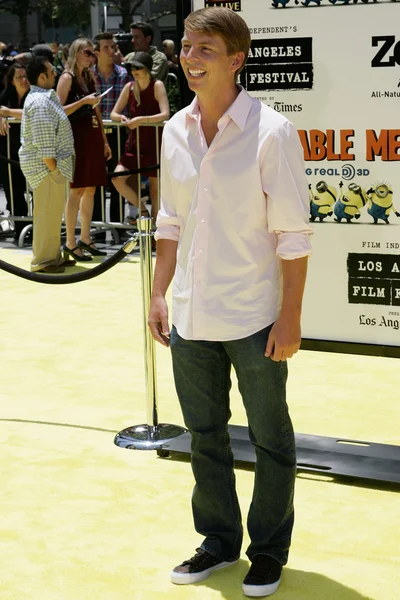 Jack McBrayer arriva alla premiere di Despicable Me — Foto Stock