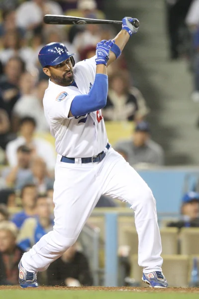 Matt Kemp at bat during the game — Stock Photo, Image