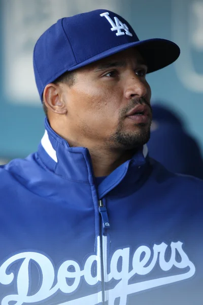 Rafael Furcal in the dugout before the game — Stock Photo, Image
