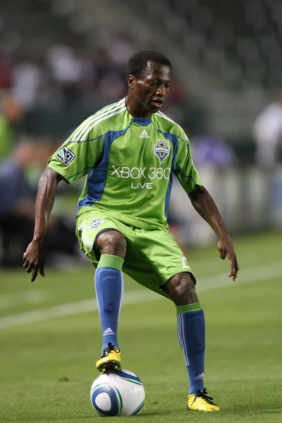 Sanna Nyassi in action during the game — Stock Photo, Image