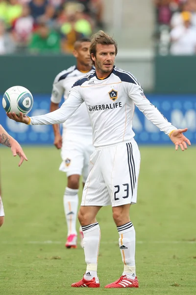 David Beckham during the game — Stock Photo, Image