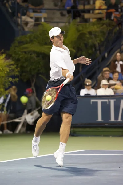 Igor Sijsling forehands his return during the game — Stock Photo, Image