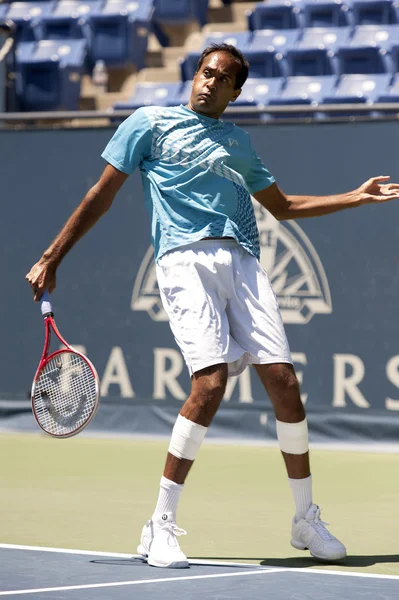 Rajeev Ram em ação durante o jogo — Fotografia de Stock