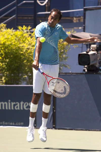 Rajeev Ram in azione durante il gioco — Foto Stock